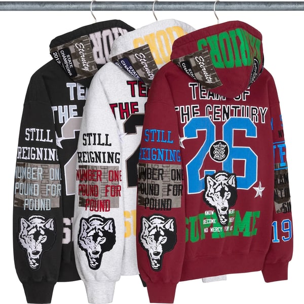 Warriors Appliqué Zip Up Hooded Sweatshirt - Group Shot