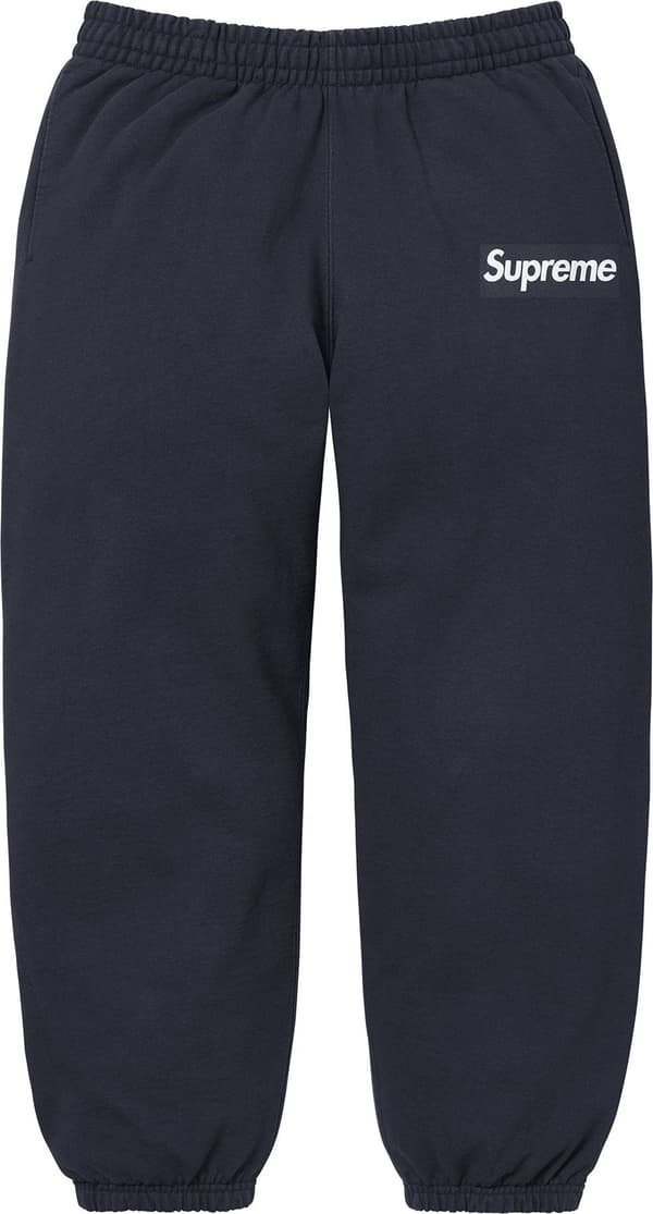 Washed Box Logo Sweatpant - Navy (front)