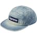 Washed Chino Twill Camp Cap - Black (front)