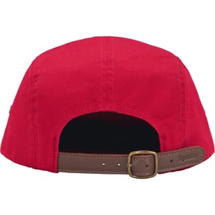 Washed Chino Twill Camp Cap Red
