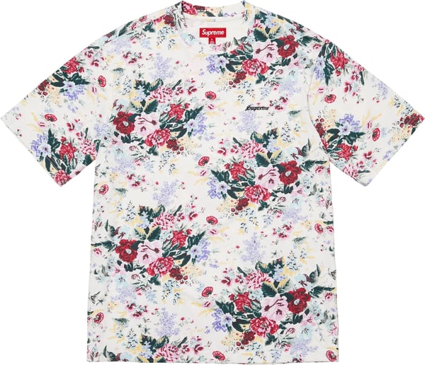 Washed S/S Top - Floral (front)
