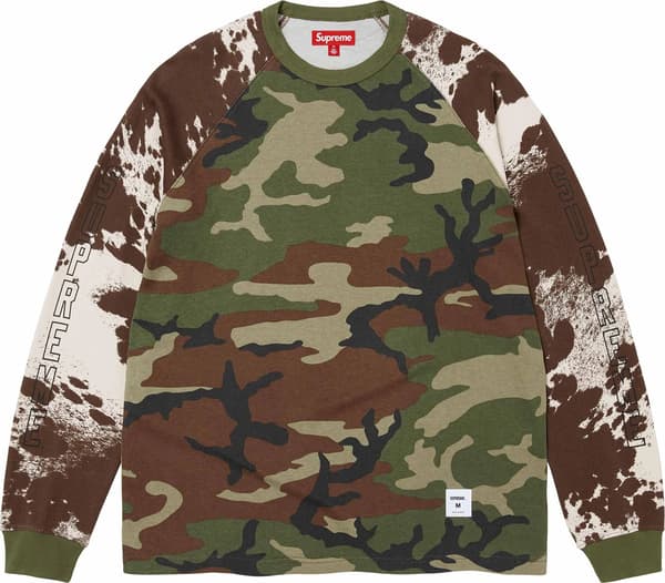 Wildlife Camo Raglan L/S Top - Woodland Camo (front)
