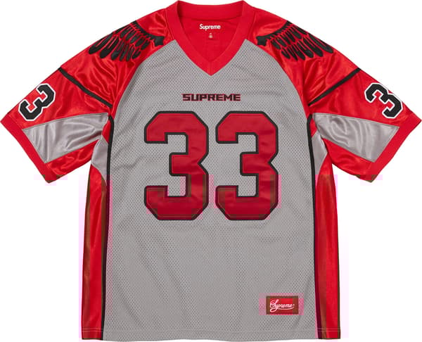 Wings Football Jersey - Grey (front)