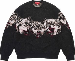 Wolves Sweater Black