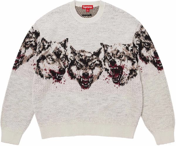 Wolves Sweater - White (front)