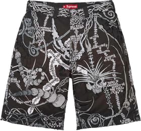 Wombat Embroidered Work Short Black