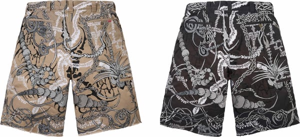 Wombat Embroidered Work Short - Group Shot