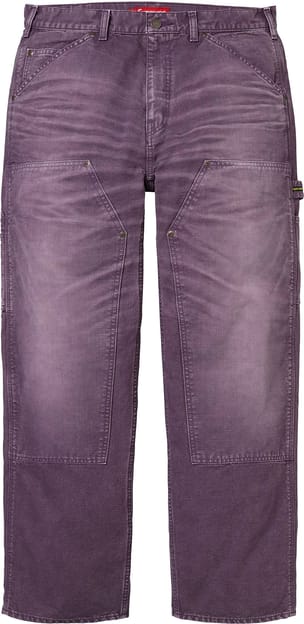 Worn Double Knee Painter Pant Purple