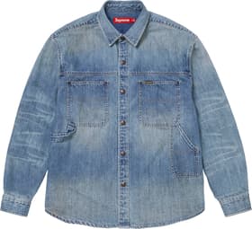 Worn Snap Painter Shirt Denim