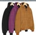 Woven Suede Hooded Work Jacket - Group Shot