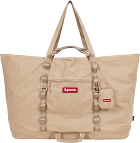 X-Large Tote Bag + Utility Pouch Tan