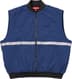 Zip-Off Sleeve Reflective Stripe Jacket - Navy (detail)